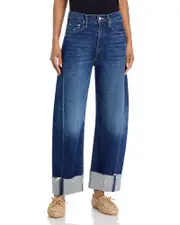 Mother The Half Pipe Ankle Cuff Fray Jeans in Perfectly Imperfect