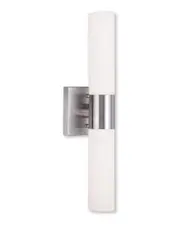 Livex Aero 2-Light Brushed Nickel Bath-Light