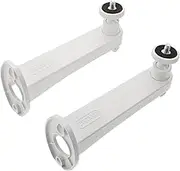 Angoily 1Set Adjustable Wall Mount Security Camera Bracket Holder Indoor Outdoor Use Camera System Holder White