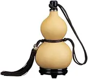 [WBRSybAU] Natural Dried Gourd Water Bottle with Lid - Beeswax Anti-Seepage, Decorative Chinese Pumpkin Design for Outdoor Activities and Home Decor,750ml