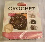 Learn To Crochet Kit Stuffed Chocolate Donut Toy Beginner Starter By Make Market