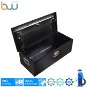 30"×12.9"×10" Aluminum Black Truck Pick Up Tool Box Trailer RV Storage Organizer