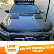 For Ford Ranger PX1 PX2 PX3 XL XLT Wildtrak 2011-2022 Matte Black Bonnet Scoop