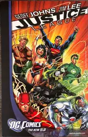 Geoff Johns Jim Lee Justice League DC Comics Poster