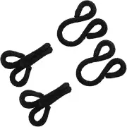 Sewing Hook and Eyes Closure Fur Hook and Eyes Black Covered for Fur Coats Wraps