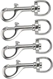 COLLBATH 4pcs Heavy Duty Pet Dog Leash Snap Hooks Durable Clasp for Dog Leashes Lanyard Snap Clasp for Outdoor Sports Home Decor and Securing Items
