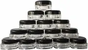 UP 200Pc 3G Sample Bottle Cosmetic Makeup Jar Pot Face Cream Lip Balm Contain...