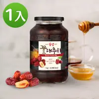 在飛比找蝦皮商城優惠-【韓味不二】韓國花泉 蜂蜜紅棗茶 (1kg/罐 果醬) (2