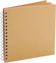 80 Pages Hardcover Kraft Scrapbook Albums, Multi-Purpose Brown Paper Notebook fo