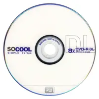 在飛比找momo購物網優惠-【SOCOOL】DVD+R 8X 8.5G DL 10片裝 