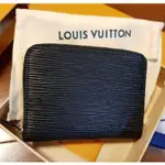 LOUIS VUITTON LV M60152 黑色 EPI 水波紋 拉鍊零錢包 錢包 手拿包 短夾