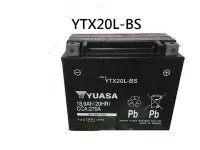 在飛比找Yahoo!奇摩拍賣優惠-【中部電池-台中】YTX20L-BS機車電瓶湯淺YUASA 