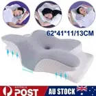 2in1 Memory Foam Cervical Pillow Ergonomic Contour Orthopedic Neck Pain Relief