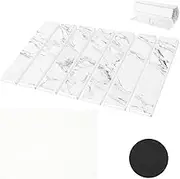 Stone Dish Drying Mat for Kitchen Counter, Collapsible Fast Dry Pad for Utensils, Reusable Tableware Mat, Absorbent Diatomaceous Earth Mat for Dishes Cups Bottles