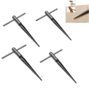 4PK T-Handle Tapered Reamer 130, 1/8-1/2" - For Guitar & Woodworking Enthusiasts
