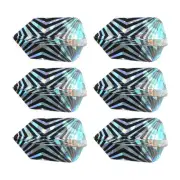 6Pcs Dart Shaft Rings,PET Unique Design Dart Accessory(V-shaped Pattern)