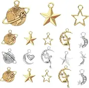[KALLORY] 50pcs Diy Necklace Bracelet Charms Set for Jewelry Making Decorative Pendants for Necklace Diy Supplies