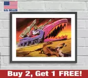 He-Man Masters of the Universe Poster 18" x 24" Print Skeletor Land Shark MOTU