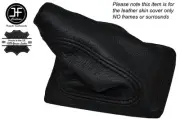 BLACK STITCHING MANUAL LEATHER GEAR BOOT FITS VOLVO V60 2010-2015