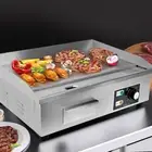 Electric Griddle Grill Hot Plate Commercial 3000W Stainless Steel Countertop BBQ