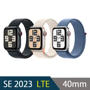 2023 Apple Watch SE 40mm 鋁金屬錶殼配運動型錶環(GPS+Cellular)