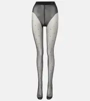 [Victoria Beckham] Victoria Beckham Polka-dot tights AU 14 black
