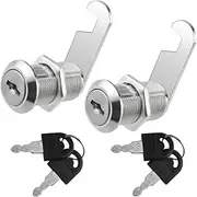 XINMEIWEN 2 Pack Cabinet Cam Lock Set Keyed Alike 30mm Cam Locks, Cylinder Lock Secure Your Filing Cabinet, Drawer, Mailbox, RV Door and Toolbox