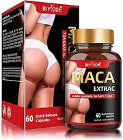 Organic Maca Root Power Capsules - Curve Butt Enhancement Pills for Women Plus Big Buttocks Natural Herbal Big Ass Buttocks Lift Firming Massage Buttocks 60 Capsules