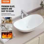Modern Ceramic Vessel Sink 60x36cm Bathroom Vanity Bowl Countertop
