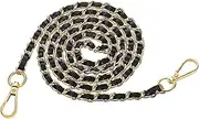 [Maciun] Bag Chain Strap - PU Leather Metal Women's Bag Chain - Elegant Replace Belt Casual Formal Wear Modern Fashion for Girlfriend, Wife, Mother