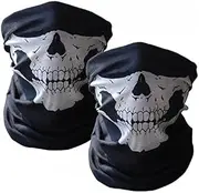 [OPLLER] 2PCS Cool Bicycle Half Mask Ghost Scarf Multi Neck Warmer
