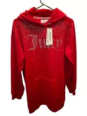 Juicy Couture Size Small Red Hood Pullover New Tag