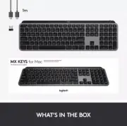 Logitech MX Keys For Mac Advanced Wireless Illuminated Keyboard Bluetooth