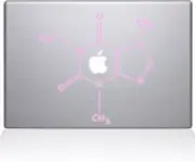 The Decal Guru The Molecular Structure of Coffee MacBook Decal Vinyl Sticker