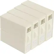 Uandhome 4 Pcs Bed Sheet Organizers,Foldable Sheet Cube Storage Container Linen Closet Organizers,Duvet Covers and Pillowcases Storage Box for Bedding Blankets Towels and Pillow Case (Beige)