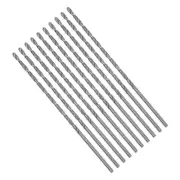 10Pcs Long Twist Drill Bit 2mm High-Speed Steel 45mm / 1.77 Jobber Bits Set