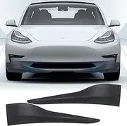 Car Front Bumper Corner Guard for Tesla 2020-2024 Model Y, TPE Protector Cover Scratch-Resistant Anti-Collision Anti-rub Edge Lip Trim Exterior Accessories for Tesla