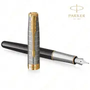 【PARKER】《派克 卓爾致臻 18K F尖 黛黑鋼筆》買就送派克鋼筆墨水！