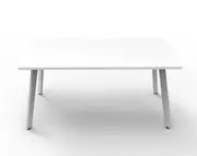 RAPIDLINE RAPID ETERNITY SINGLE SIDED WORKSTATION No Screen 1 Person W1200 x D750 x H730mm White Top White Frame