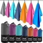 Sfee 2 Pack Microfiber Travel Towel, Quick Dry Towel Camping Towel Beach Towel S