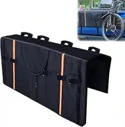 Amooca Tailgate Pad for Mountain Bikes Pickup Truck Tailgate Protection Pad with 2 Tool Pockets 42'' Wide for 4 Bicycles