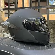 Full Face Motorcycle Helmet with Double Visor Modular Motorcycle Helmet DOT/ECE Approved Lightweight and Durable Motorbike Street Bike Helmet G,XL=61-62CM