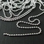 Solid 925 Sterling Silver Ball Chain-1.2mm Ball Chains -Unfinished Bulk Chain