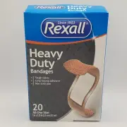 Rexall Heavy Duty Band Aids 20 Count Box First Aid Bandages