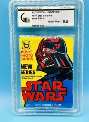 1977 Topps Star Wars Series 2 Wax Pack GEM MINT 9.5 NONE GRADED HIGHER WOW