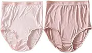 [XWSM] High-Waist Women's Briefs 100% Mulberry Silk Underwear Comfortable Plus Size Soft Panties Shorts Ladies Underpants (Color : B, Size : L/Large), B