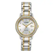 Citizen Eco Drive Swarovski Crystal Watch FE1174-50A Stainless Steel Stone Set 4974374271488 Two