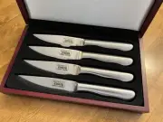 Ruth Chris Steak Knives House Set W/ Case