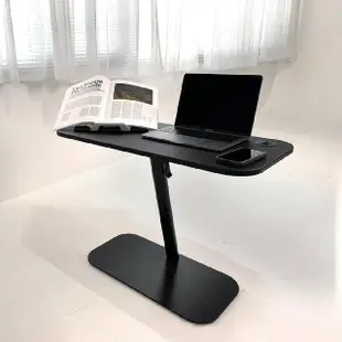 【aka】多功能移動式升降邊桌-長方形(床邊桌/懶人桌/沙發邊桌)