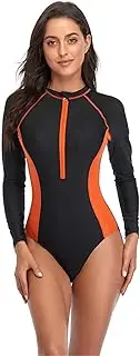 NBNFMKHI Womens Wetsuit Women's Long Sleeve Ladies Surf Suit Swimming Surfing